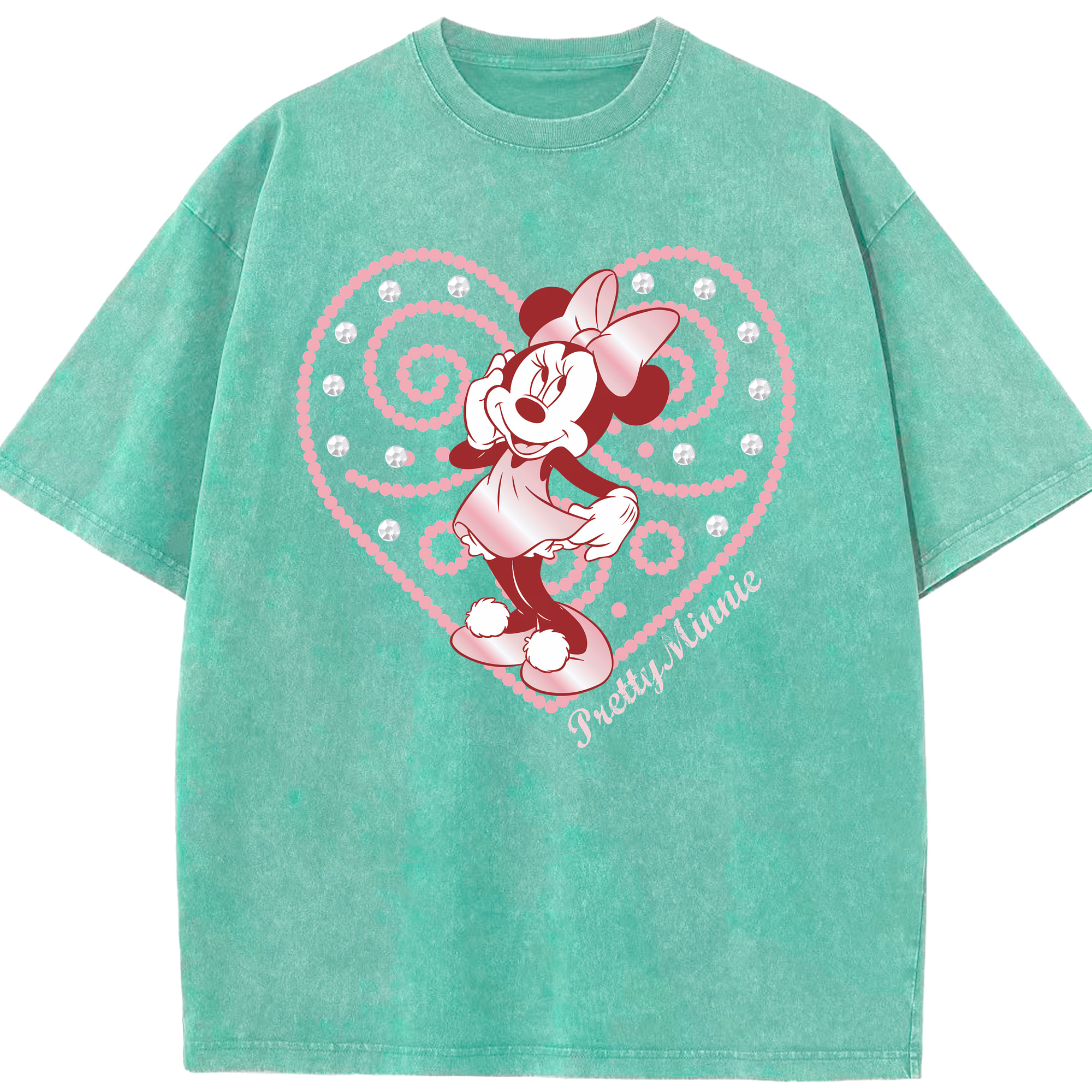 （画像用） ミッキーマウス Mickey Mouse 綿100% ヴィンテージ風 半袖Tシャツ（フロントプリント）